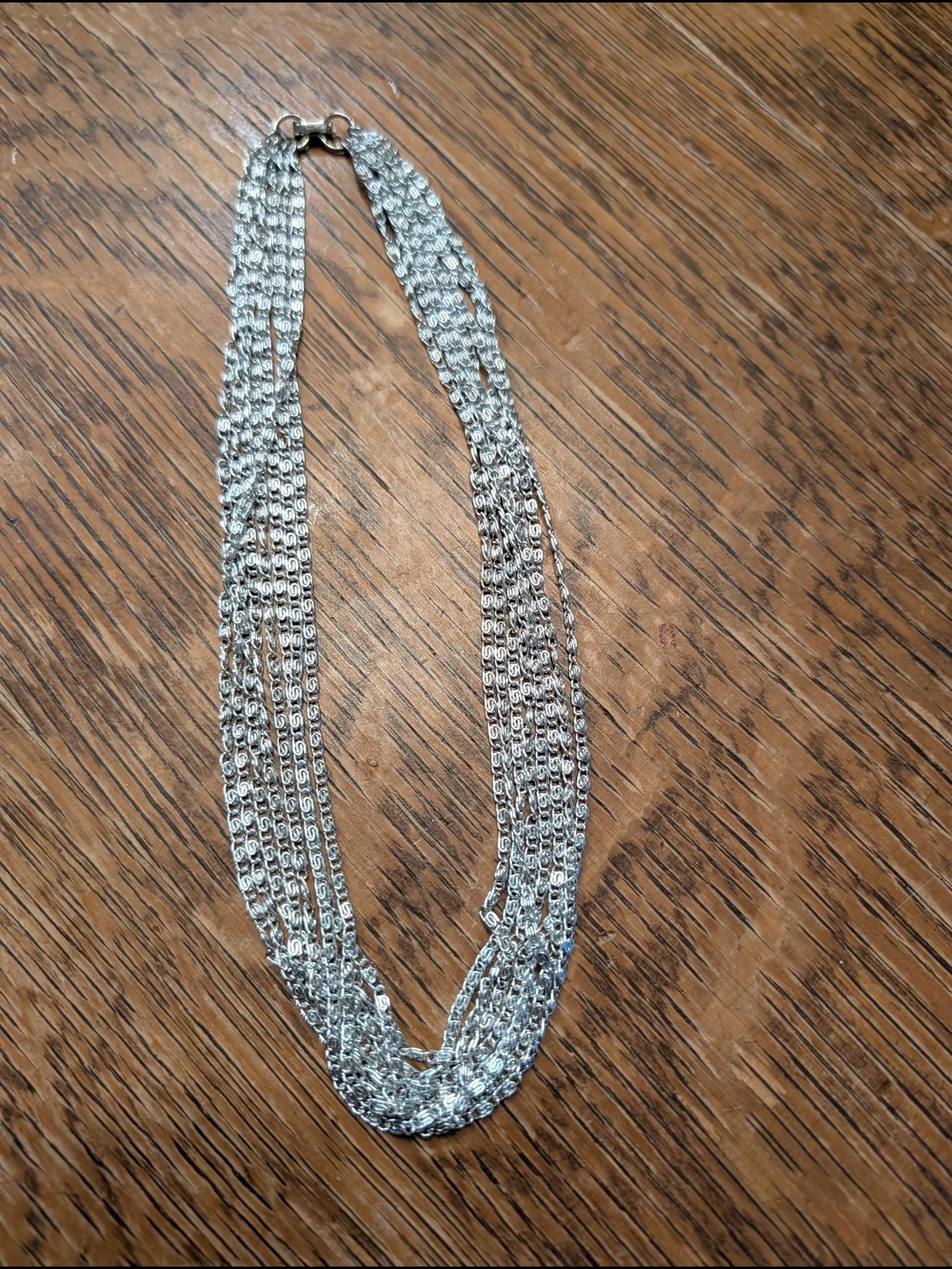 Sarah Coventry Silver-Tone Multi Strand Necklace